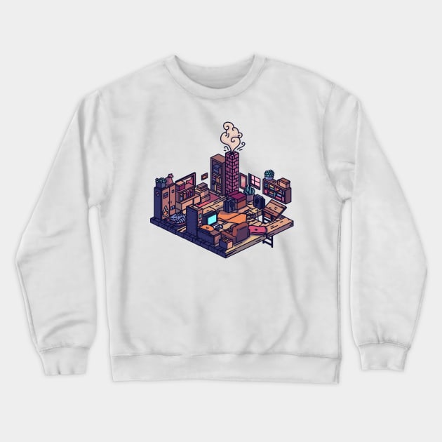 Secret attic Crewneck Sweatshirt by Ginkgo Whale